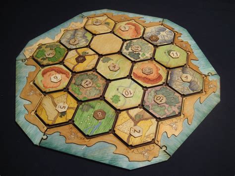 Catan board drawings